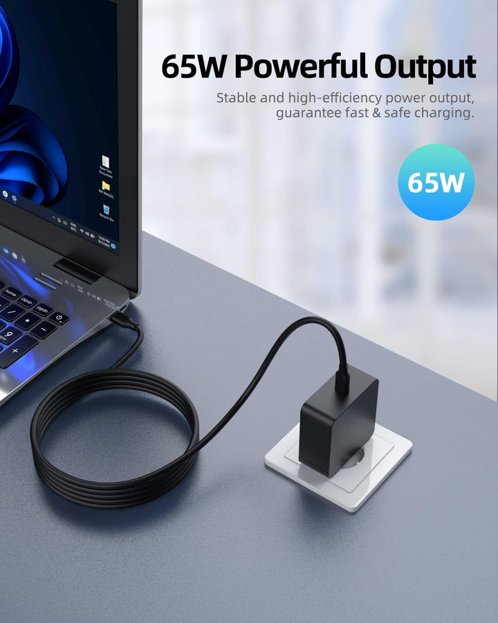 65W USB C Netzteil kompatibel mit HP Elitebook 840 860 1040 G9 / 865 845 835 G9 / 650 655 640 645 G9