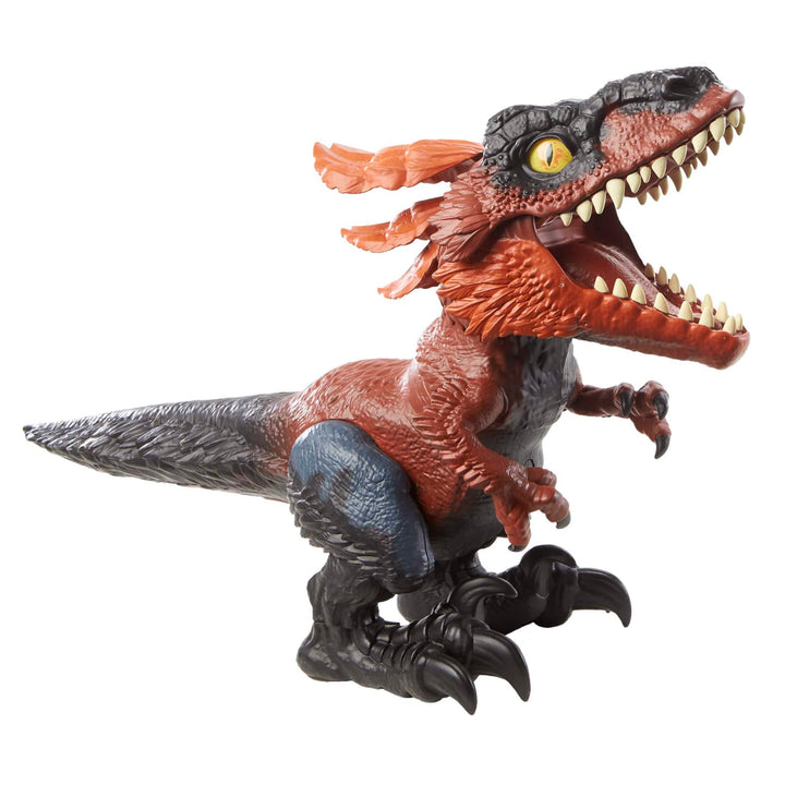 Jurassic World GYW89 - Ein neues Zeitalter – Uncaged Rowdy Roars Pyroraptor Dinosaurier-Actionfigur,