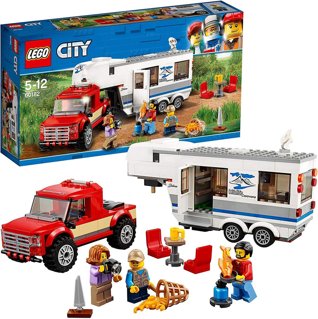 LEGO 60182 City Great Vehicles Pickup & Wohnwagen Single, Single