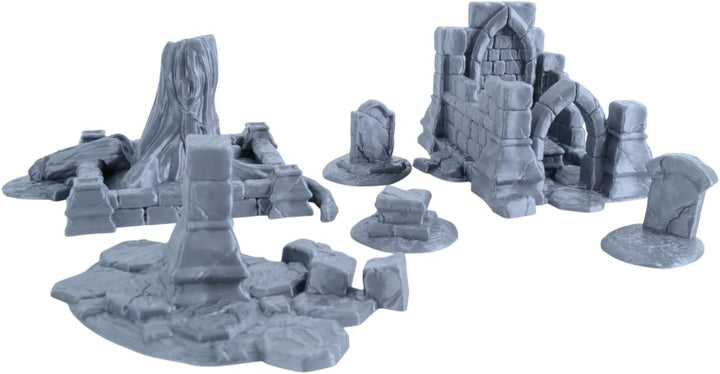 Friedhofsruinen Bausatz für Frostgrave, Mordheim & Tabletop-Gelände