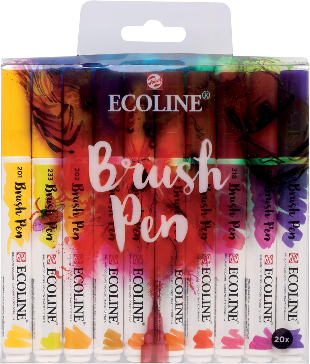 Ecoline Brushpen Set 20, Pinselstift 20er Set
