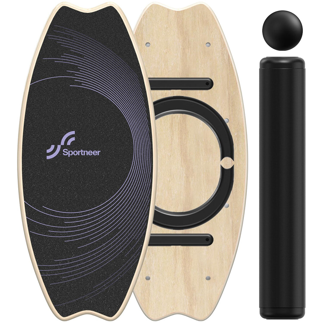 Balance Board Holz: Sportneer Indoorboard Skateboard, Indoor Surfboard Trickboard und Gleichgewichts