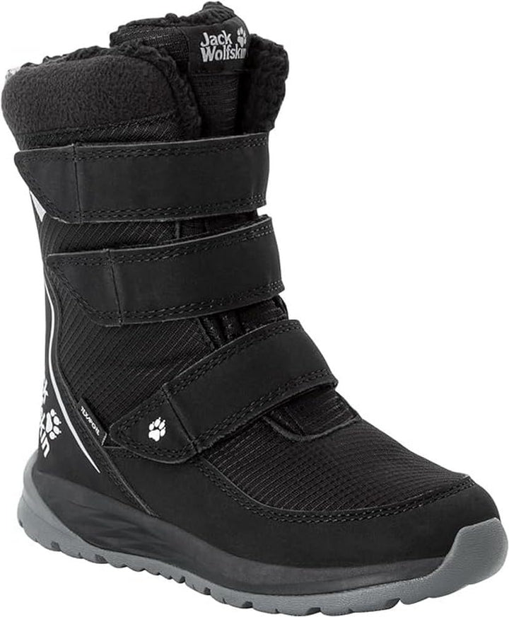 Jack Wolfskin Unisex Kinder Polar Boot Texapore High Vc K Schneestiefel 27 EU Black Grey, 27 EU Blac