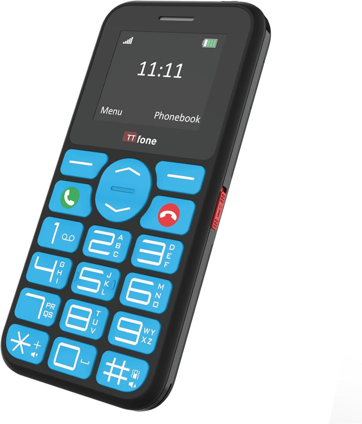 TTfone TT190 Big Button Basic Senior Unlocked Emergency Mobile Phone - Einfach billigstes Telefon, (