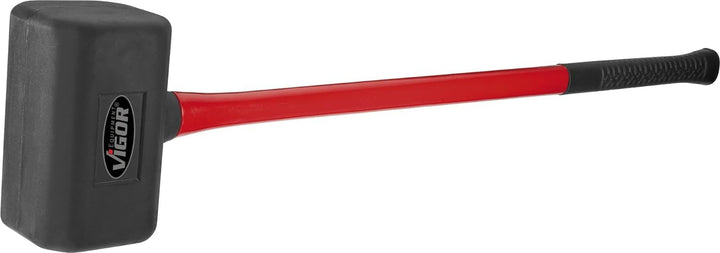 ViGOR Gummihammer 5 kg V2234 I 900 mm, Hammer-Kopf-mm 105 mm - rückschlagfrei durch Stahlkugeln, rob