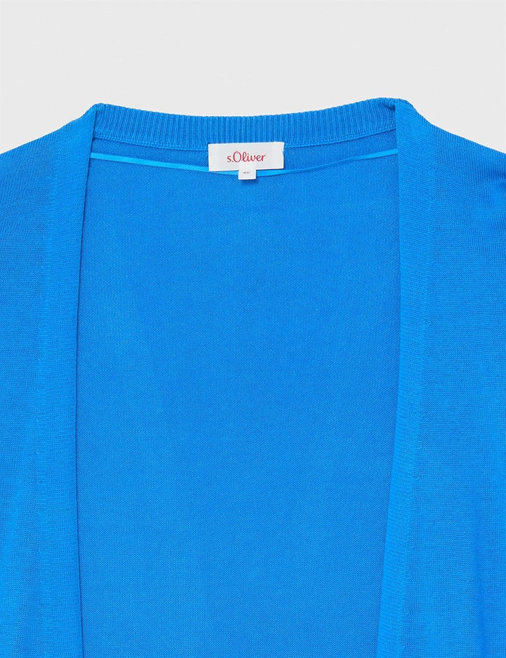 s.Oliver Damen Strickjacke 34 Blau 5547, 34 Blau 5547