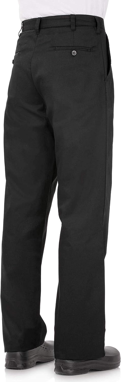 Chef Works Herren Basic Chef Hose, Schwarz, 32, 32