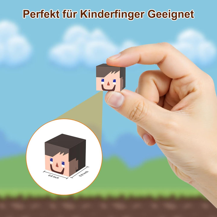 Magnetbausteine 150 Stück, 3D Pixel Magnetische Fliesen, STEM Bildendes Bauspielzeug, Sichere Glatte