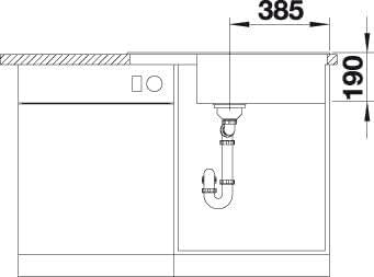 BLANCO Sink Küchenspüle, Schwarz