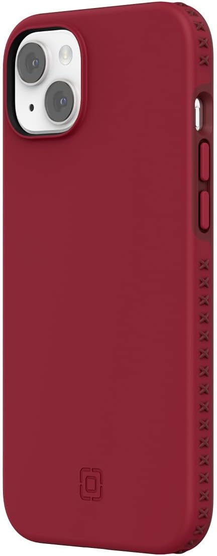 Incipio Grip Serie Multidirektional Griffigkeit Handyhülle für iPhone 14 Plus, Scharlach Rot/Weingut