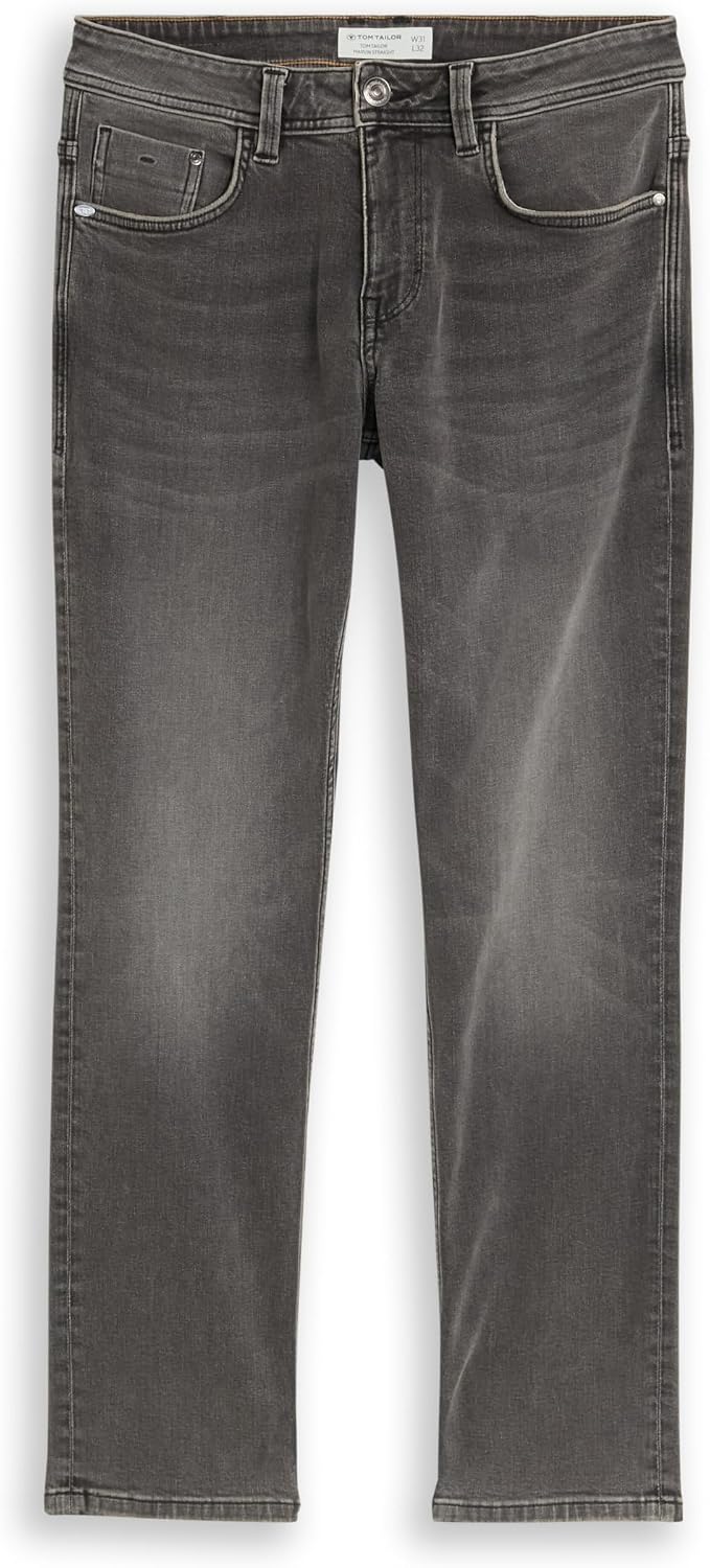 Tom Tailor Herren Marvin Straight Jeans 28W / 34L 10233 - Stone Grey Denim, 28W / 34L 10233 - Stone