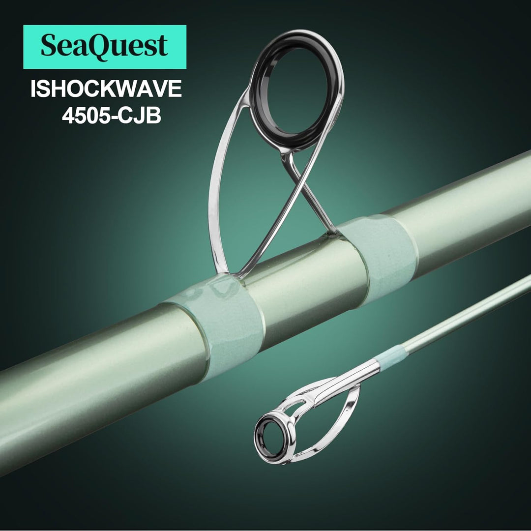 Seaquest Surf Fishing Rod Carbon Surf Cast Rod ISHOCKWAVE 4505-CJB 450CM SeaQuest, ISHOCKWAVE 4505-C