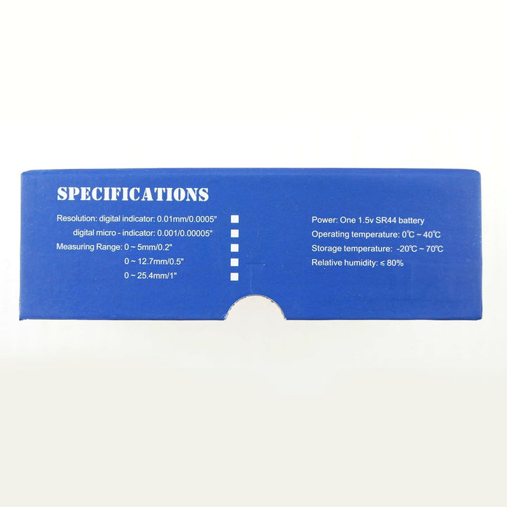 KATSU Digitale Messuhr 0,001 mm/0,00005" DTI Messuhr 0-12,7mm grosses LCD Digital Indikator Messgerä