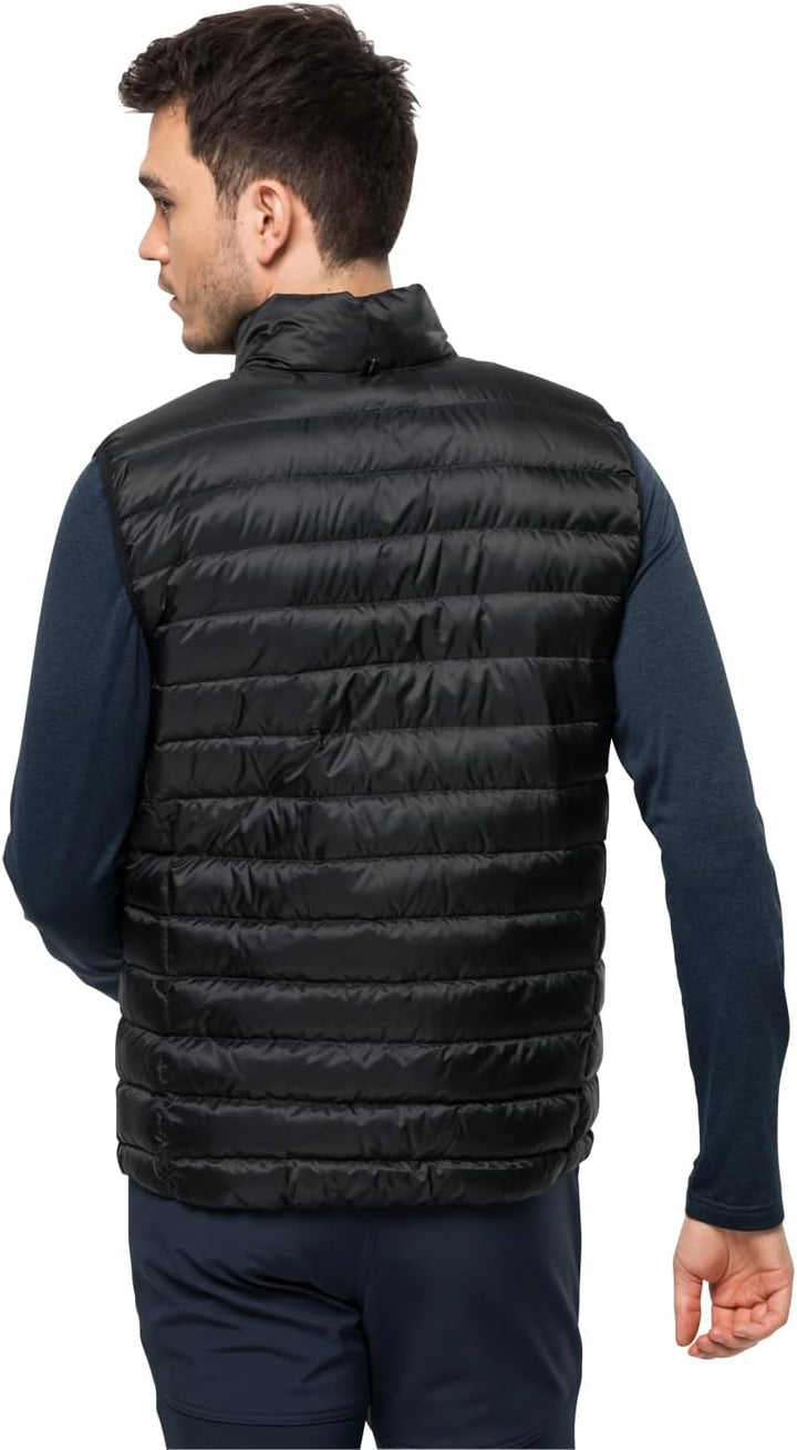 Jack Wolfskin Herren Pack & Go Down Vest M Weste, Schwarz