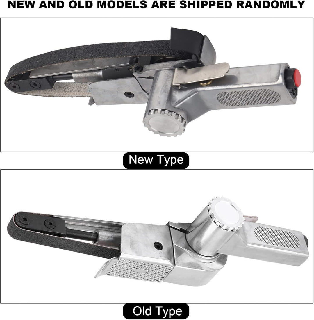 20mm Pneumatischer Bandschleifer, Luftbandschleifer Polierer Schleifmaschine Werkzeugmetall