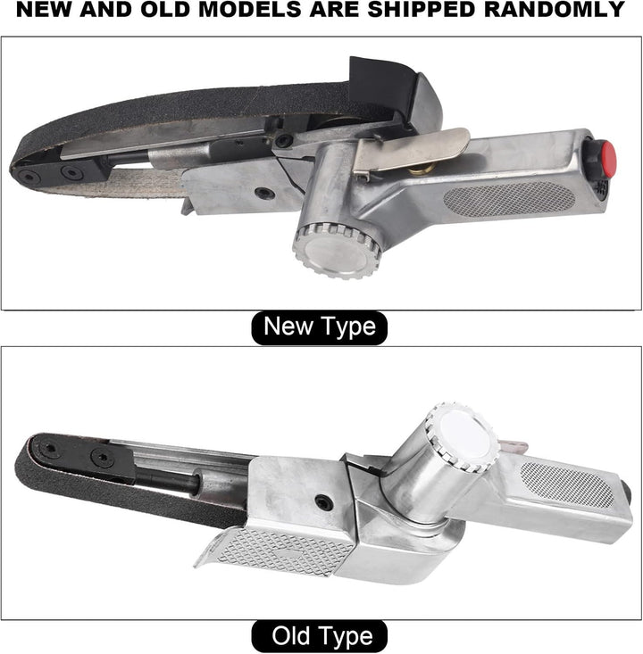 20mm Pneumatischer Bandschleifer, Luftbandschleifer Polierer Schleifmaschine Werkzeugmetall
