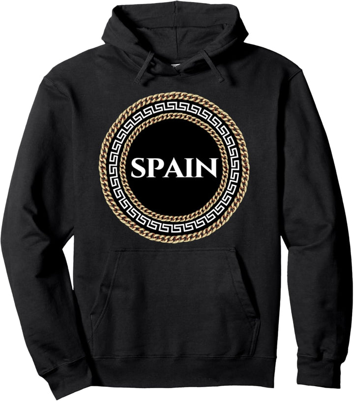 I Love Spain Graphic Tees - Novelty T-Shirts & Cool Designs Pullover Hoodie