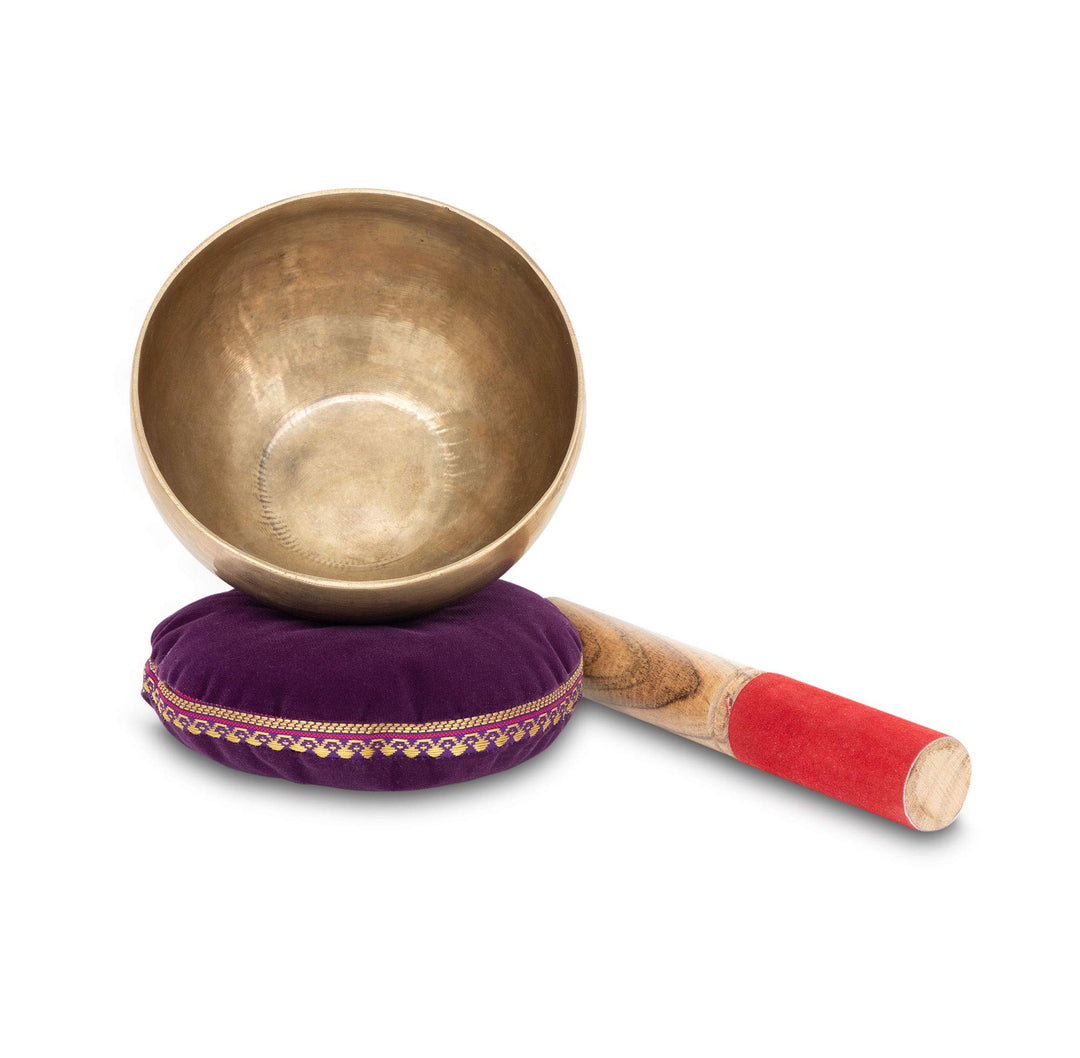 XDrum Omshanti Klangschale 13 cm Komplett Set - Gewicht: 500g - handgemacht in Indien - ideal für Me