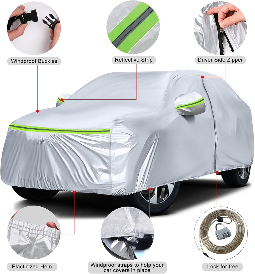 Autoabdeckung Outdoor Wasserdicht Passend für Hyundai Tucson IX35 2009-2025, Sommer Vollgarage Autop