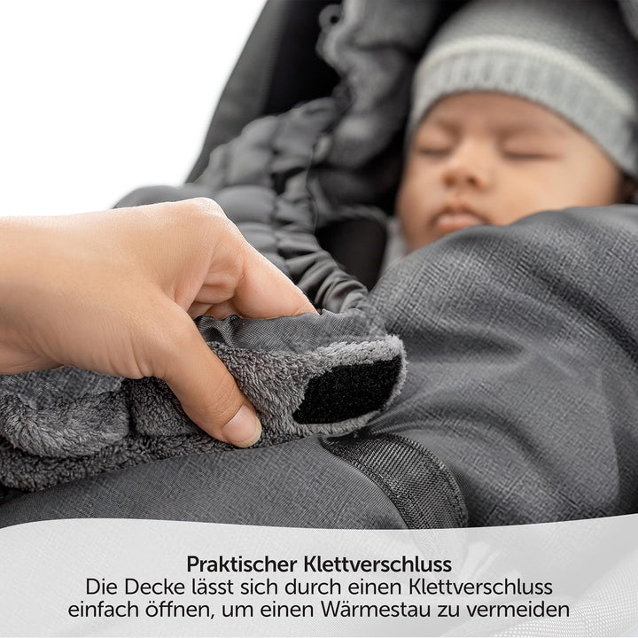 Zamboo Einschlagdecke für Babyschale und Kinderwagen - praktische Alternative zum Baby Winter-Fusssa