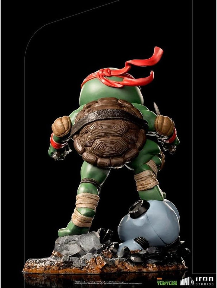 Iron Studios 84056 TMNT Raphael Minico statuen, Mehrfarbig
