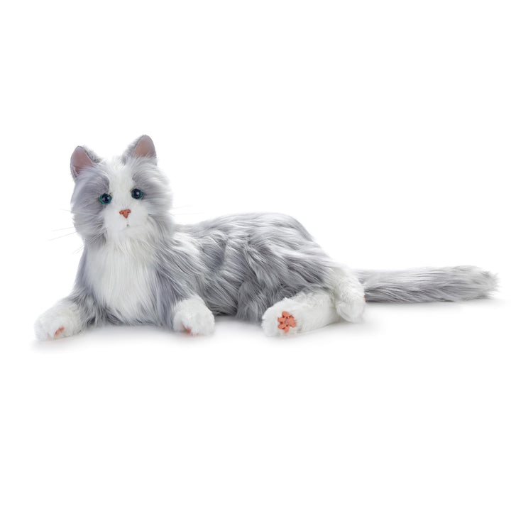 Ageless Innovation Joy For All Interactive Pet Katze – Naturgetreues, realistisches Haustier mit wei