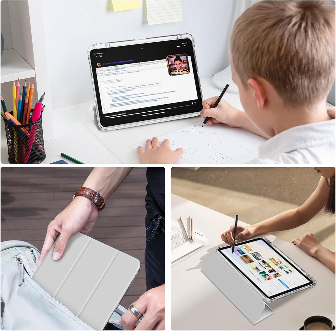Hülle für iPad (A16) 11 Zoll (2025) & iPad 10. Generation (2022) mit Stifthalter, Stossfeste Schutzh