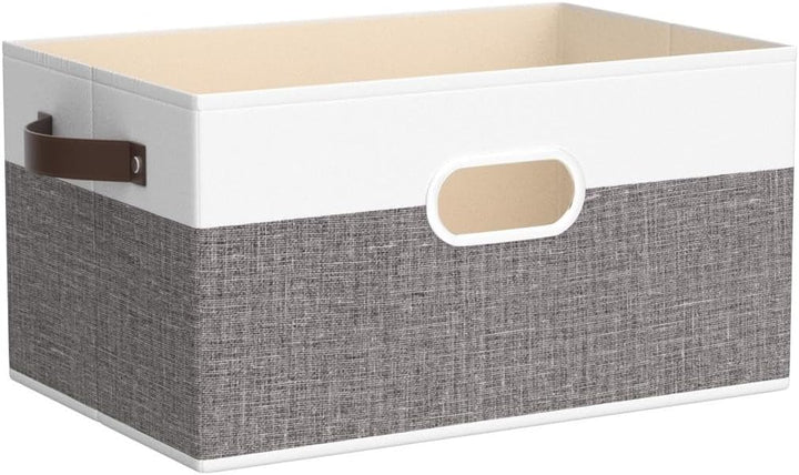 Yawinhe 3 Stück Aufbewahrungsbox aus Stoff, Faltbare Aufbewahrungskörben mit Griffen, Waschbare, für
