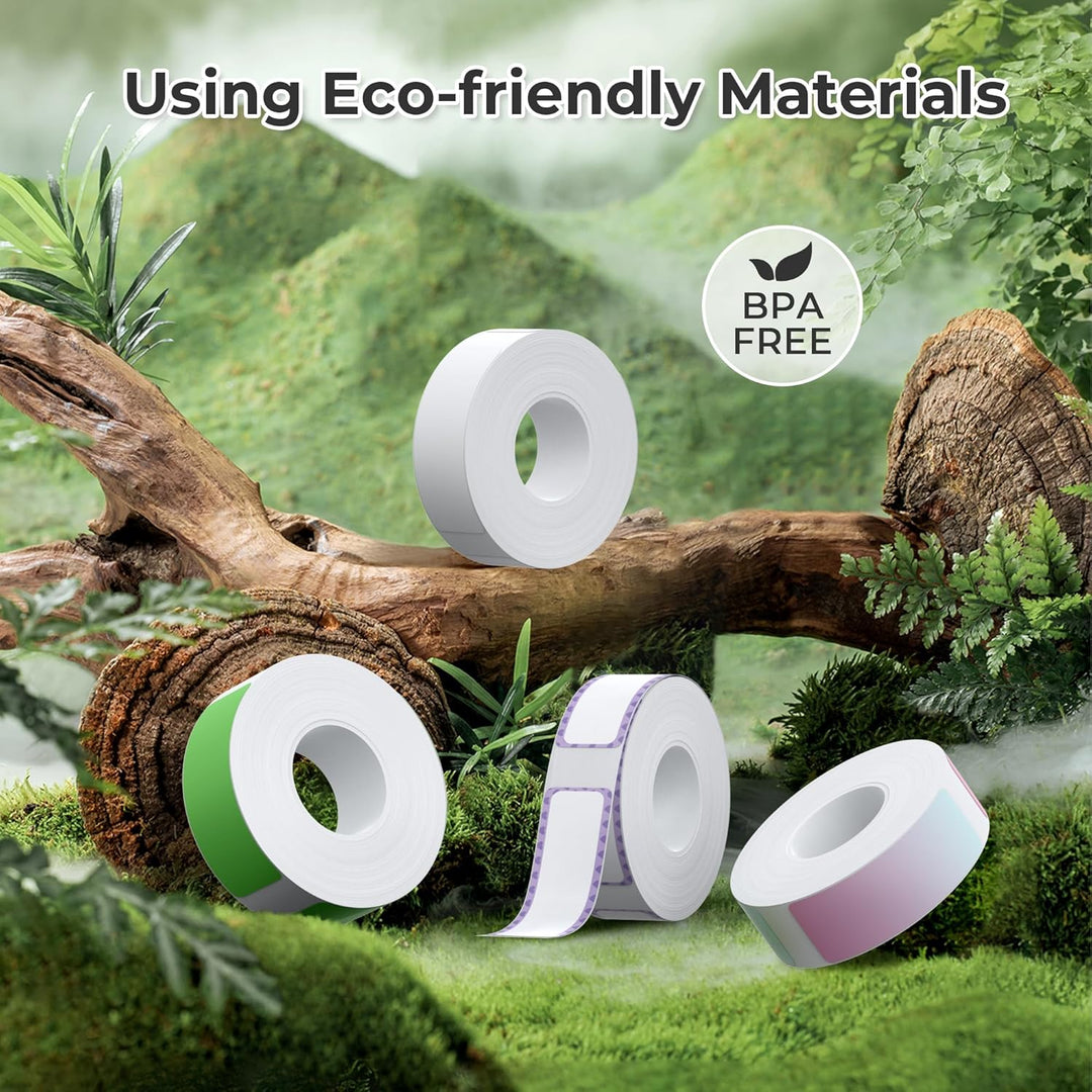 NELKO Original P21 Etikettenband-Ersatz, adaptiertes Etikettendruckpapier, 14 x 40 mm, Standard-lami