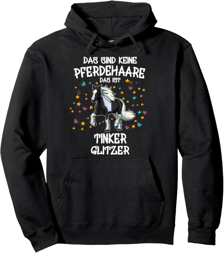 Tinker Glitzer Pferd Reiten Geschenk Irish Tinker Pullover Hoodie