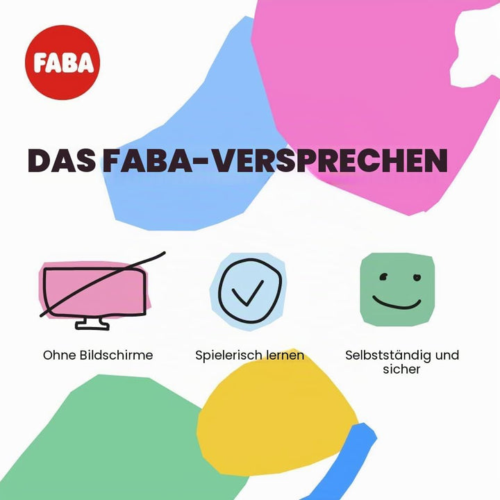 FABA-Geschichtenerzähler – Audio-Box mit Klangfigur Ele, der Elefant“ – Lernspielzeug, italienische