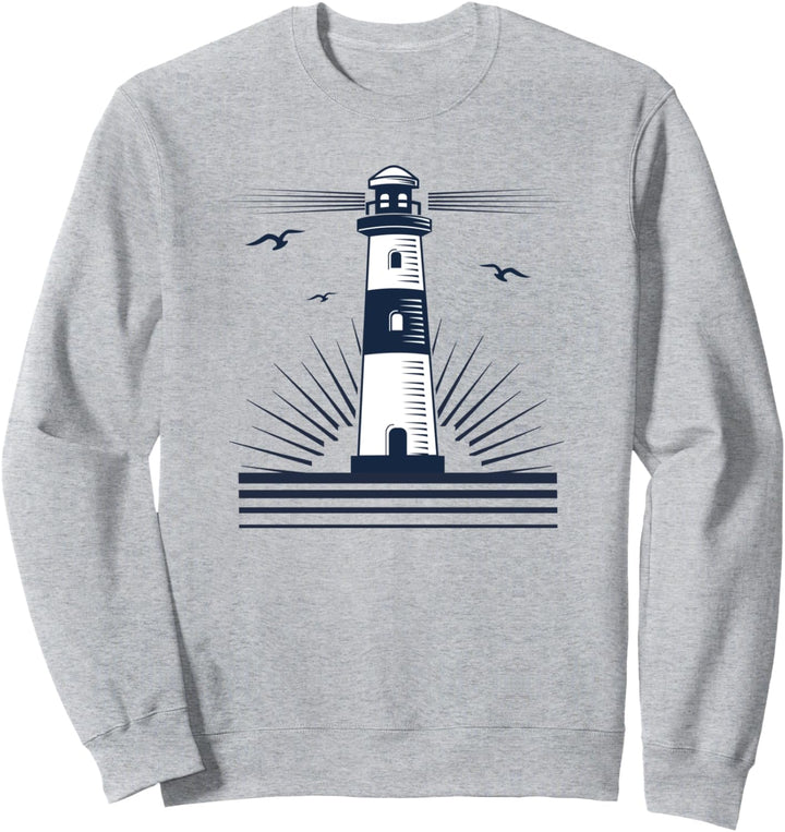 Leuchtturm Möwen Meer Ostsee Nordsee Herren Damen Sweatshirt