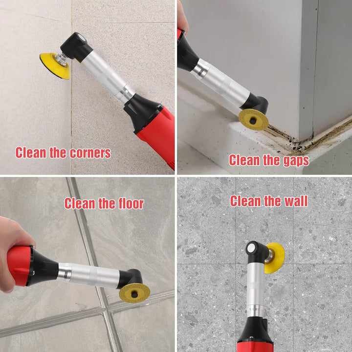 Elektrische Fliesenfugenreinigungsmaschine, 350W Schleiffugenreinigungs-Set, 90° Fliesenboden-Nahtöf