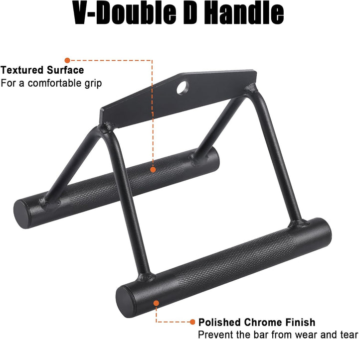 Workout Cable Machine Attachment for Home Gym, SERTT LAT Pulldown Attachments, Cable Accessories for