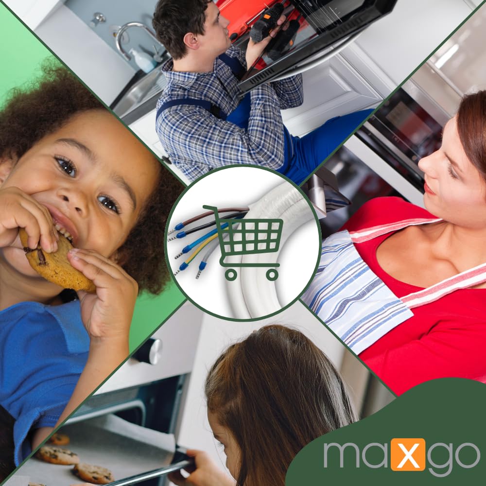 maxgo Herdanschlusskabel 8,5m H05VV-F 5x2,5 Kabel Herd Anschlusskabel Anschluss-Set für Backöfen & H