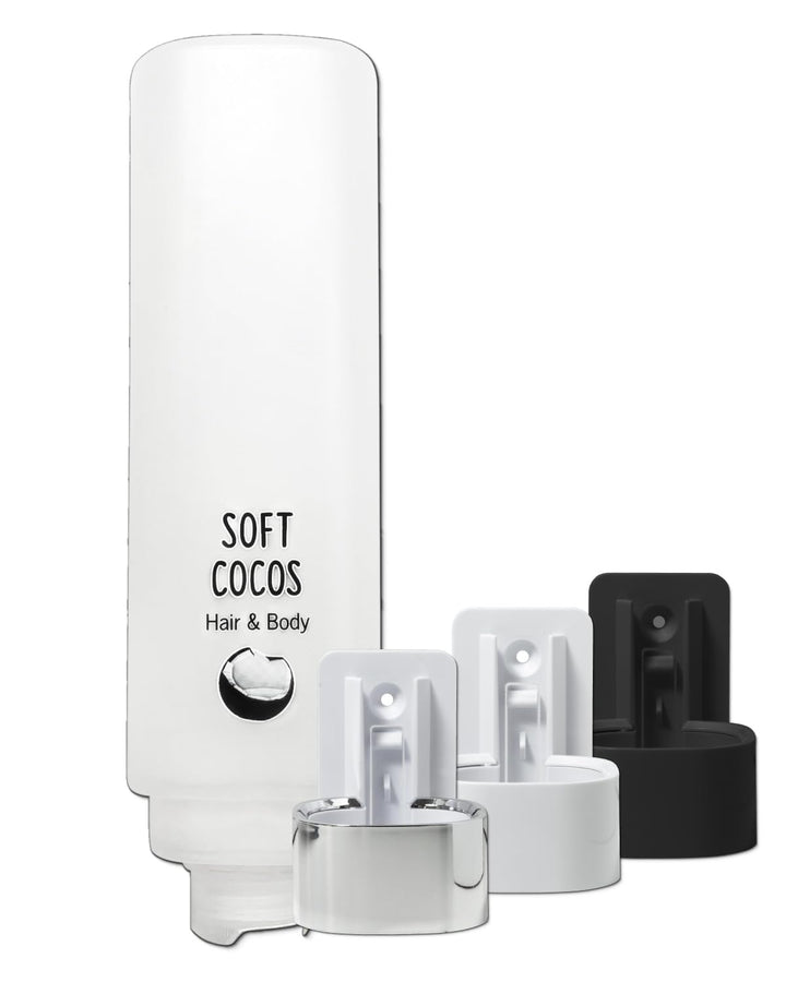 SET: Professionelles Shampoo-Duschgel-Set –12x425 ml–verschied. Düfte+4x Hlterung in verschied. Farb
