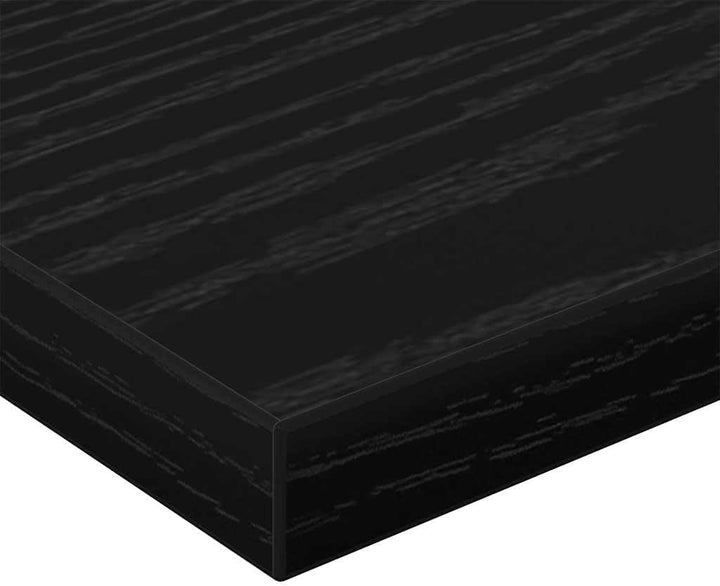 vidaXL Regalbrett 4 pcs Schwarz 40 x 10 x 1,5 cm Holzwerkstoff, Moderner Bücherregal, rechteckige Ab