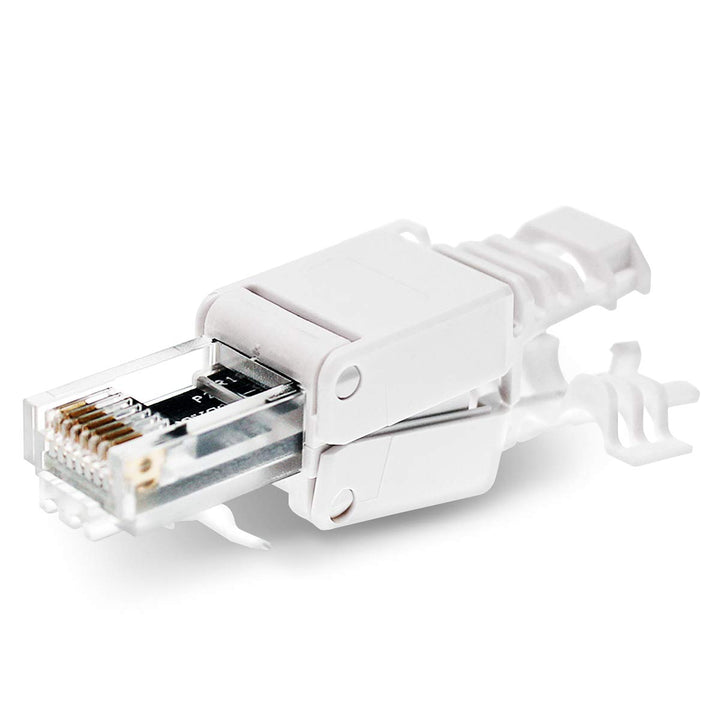 16 Stück Netzwerkstecker werkzeuglos CAT6A RJ45 LAN UTP Kabel Stecker ohne Werkzeug werkzeugfrei CAT