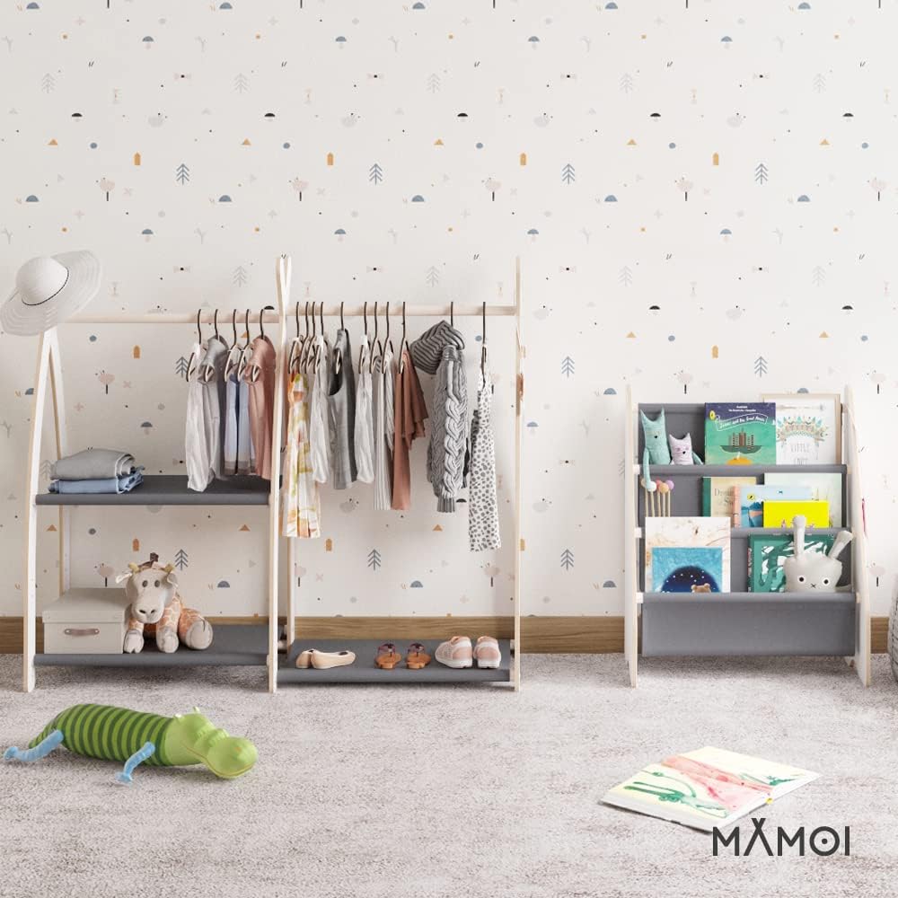 MAMOI® Bücherregal für Kinder, Bücherkiste für kinderzimmer, Book Shelf, Buchregal, Wandregal kinder