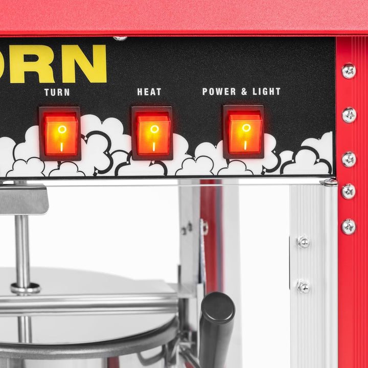 Royal Catering Popcornmaschine Popcornmaker RCPR-16E (1.600 W, Arbeitsleistung 5 kg/h 16 L/h, Topfdu