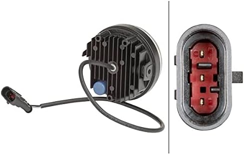 HELLA - LED-Tagfahrleuchte - 90mm - 24/12V - rund - Lichtscheibenfarbe: glasklar - LED-Lichtfarbe: w