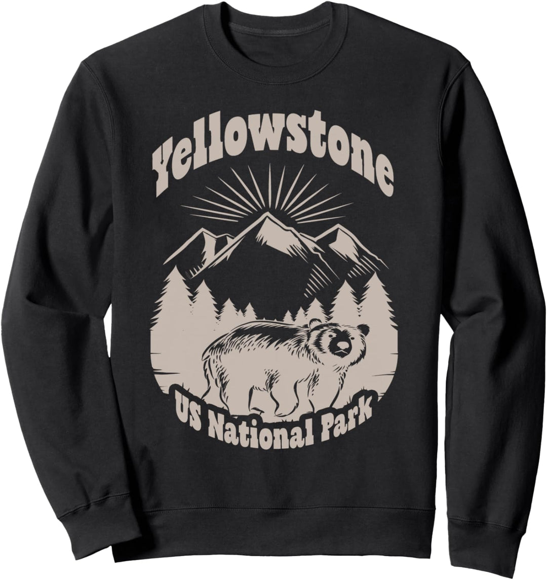 Yellowstone US National Park Bärenberge Sweatshirt
