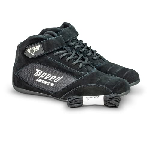 Speed Racewear Speed Kartschuhe schwarz Premium Kartschuh Modell Titan 40 EU Schwarz, 40 EU Schwarz