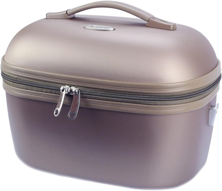 Snowall – Vanity Case SNOWBALL Dublin 34 x 24 cm ABS – Geschenkidee für Damen, Ecru – Stoff Einheits