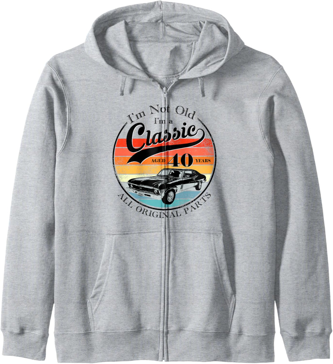 40th Birthday gift Retro Vintage Classic 1981 Aged 40 years Kapuzenjacke