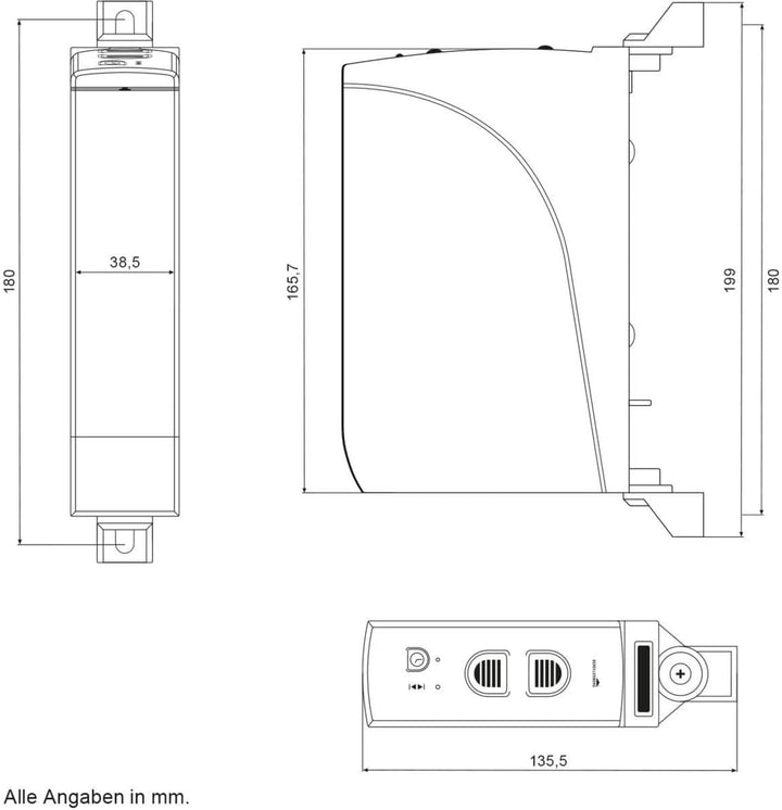 Schellenberg 22735 Elektrischer Gurtwickler Aufputz RolloDrive 35, bis 4 m² Rollladenfläche, für 14