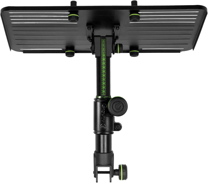 Gravity FT 01 LT T B - Flexible Laptop Ablage für DJ Tisch, stufenlos höhenverstellbar, schwarz