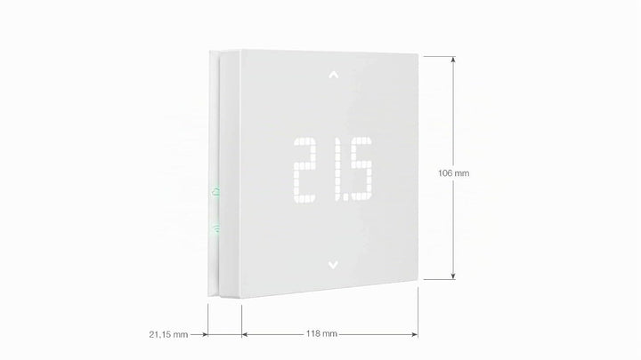 Vimar 02912 Smart Thermostat, kompatibel mit den Sprachassistenten Alexa und Google, lokale Steuerun
