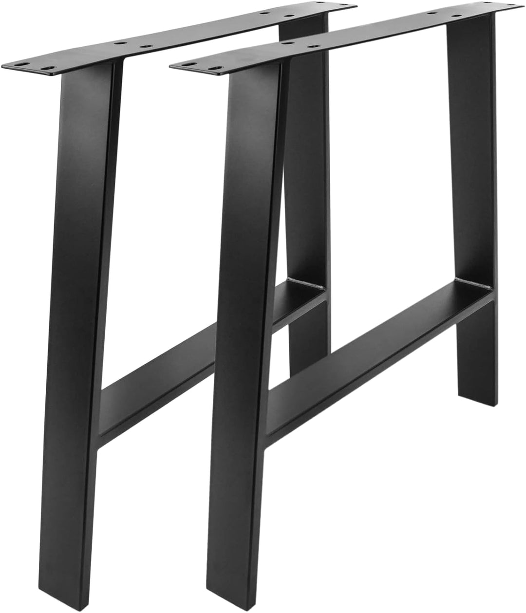 PrimeMatik - Tischbeine rechteckig aus Stahl 695 x 85 x 730 mm 2-Pack