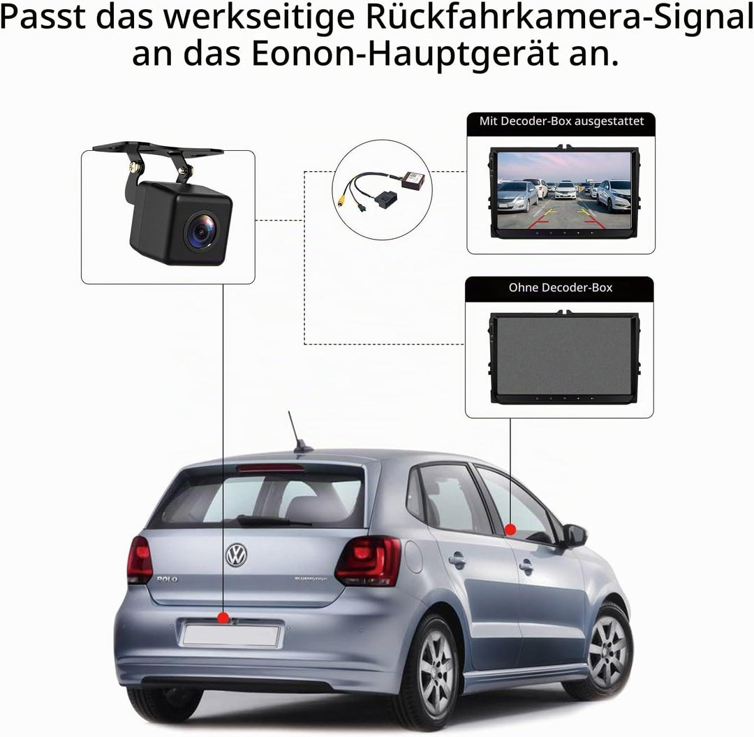 Eonon für VW Rückfahrkamera Decoder Box für eonon VWA13 VWA12S (Autoradio für VW SEAT Skoda) A501